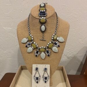 Chloe + Isabel Tangier Collar Statement Necklace Set. New